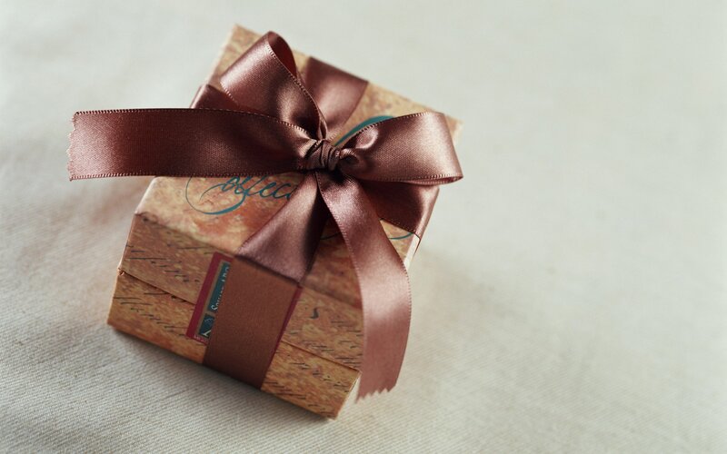 gift box with ribbon