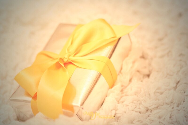 Gift Box with Yellow Bow