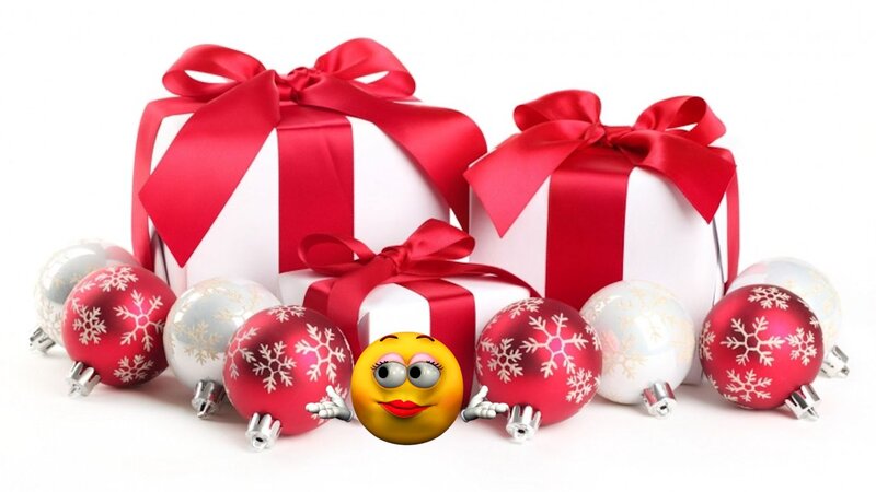 Gift Boxes and Ornaments — Red