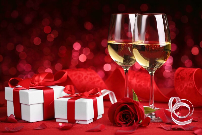 Gift Boxes and Wine Glasses