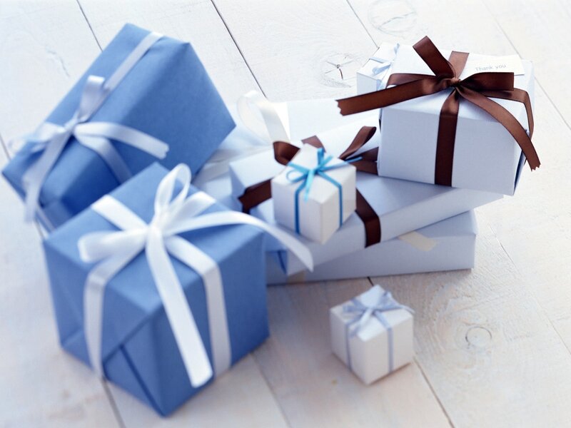 Gift Boxes on Floor