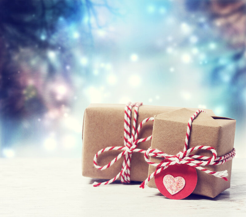 Gift Boxes on Table