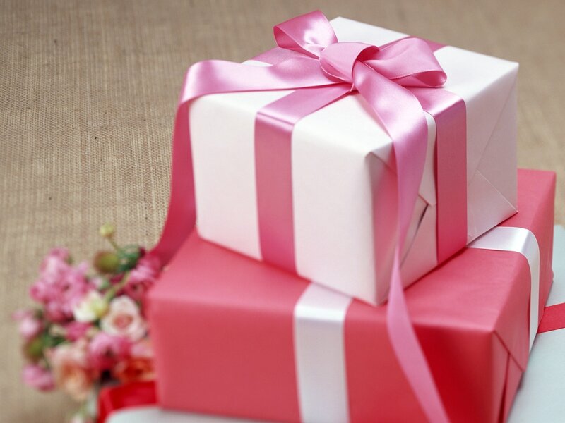 Gift Boxes with Ribbon