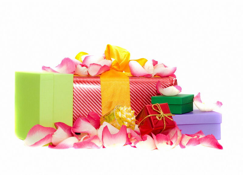 Gift Boxes with Rose Petals