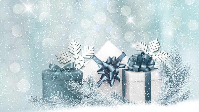 Gift Boxes with Snowflakes
