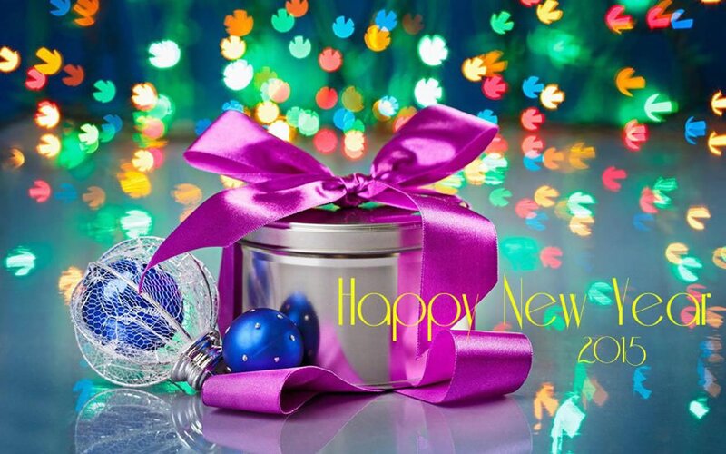 Gift Tin with Ornaments — Purple