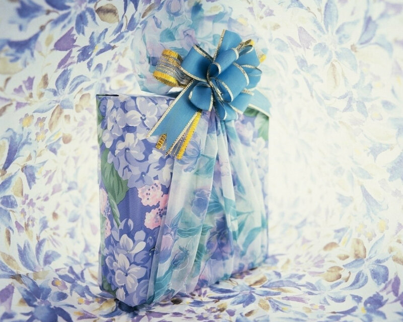 Gift Wrapped in Floral Paper