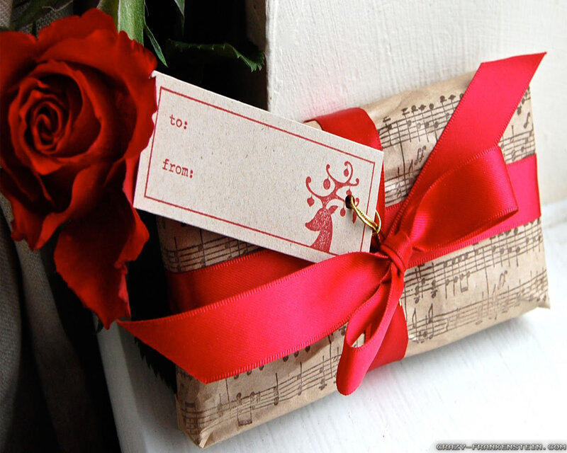 Gift Wrapped with Red Rose
