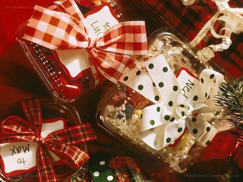 Gifts in glass containers