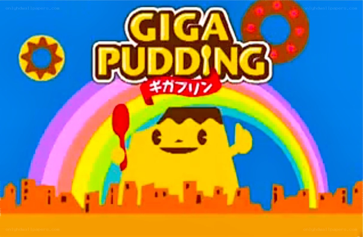 Giga Pudding title screen