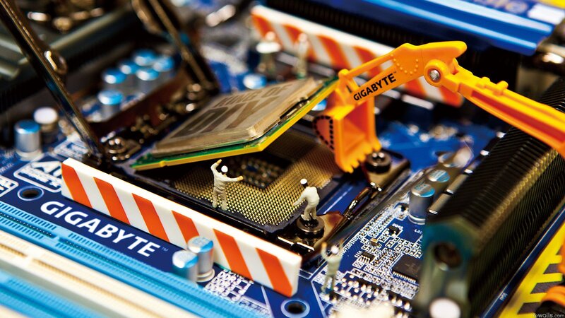 Gigabyte motherboard construction