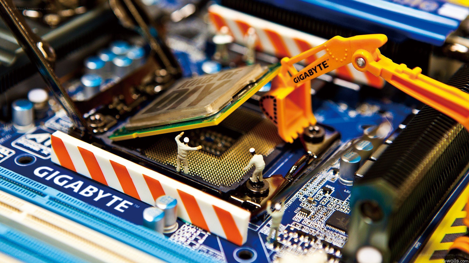 Gigabyte motherboard construction