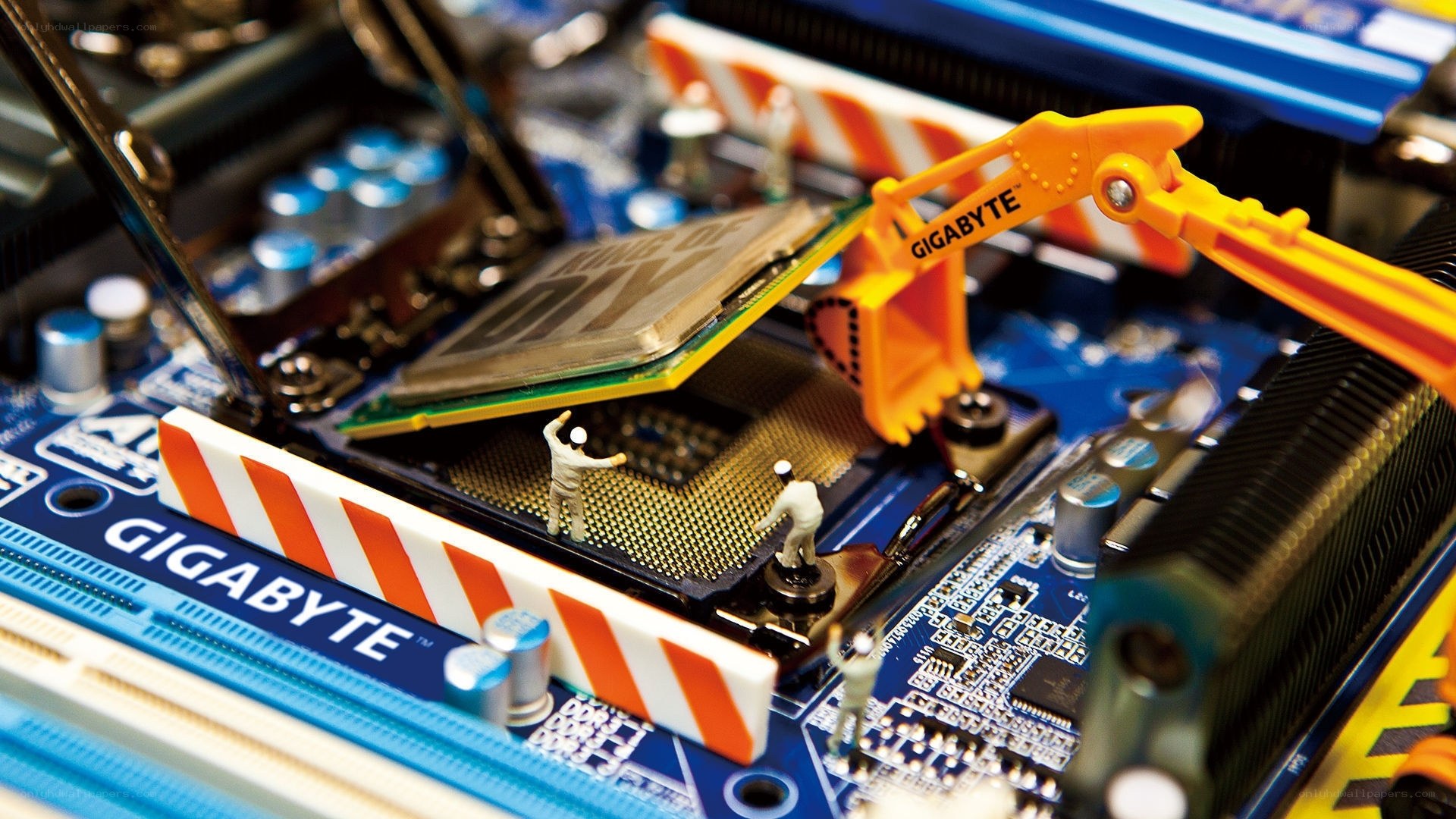 Gigabyte motherboard construction