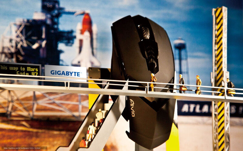 Gigabyte mouse at space launch