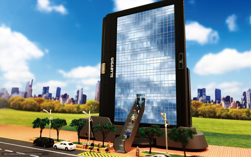 Gigabyte tablet skyscraper