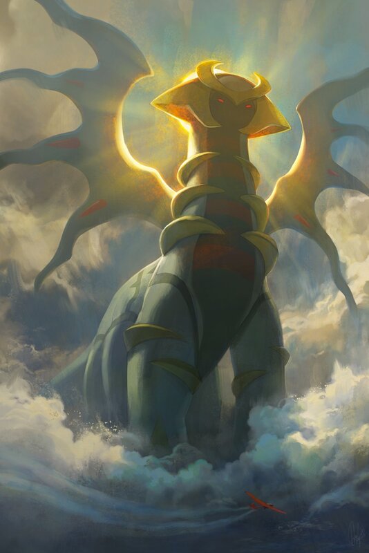 Gigantic Dragon in Clouds