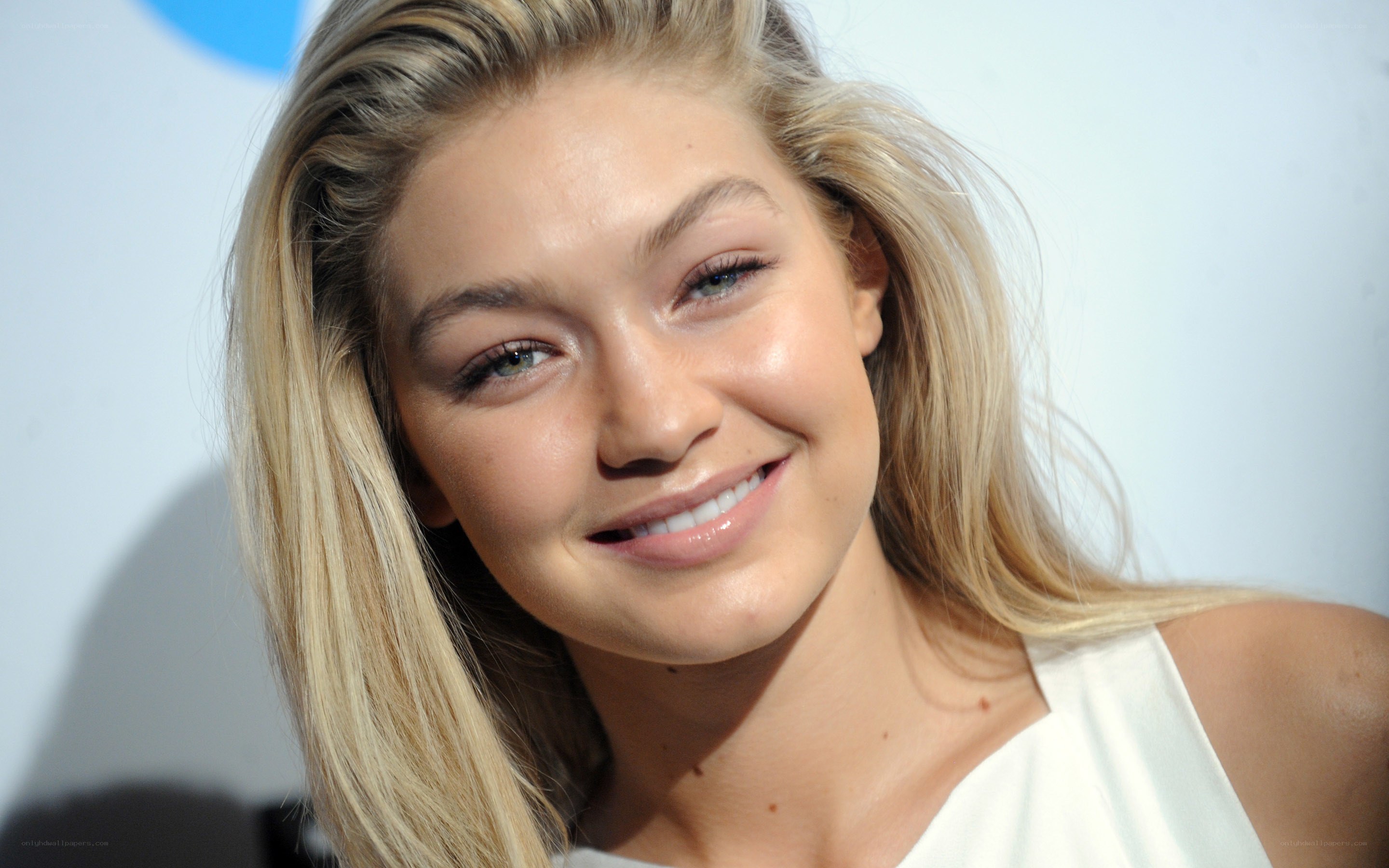 Gigi Hadid smiling at event