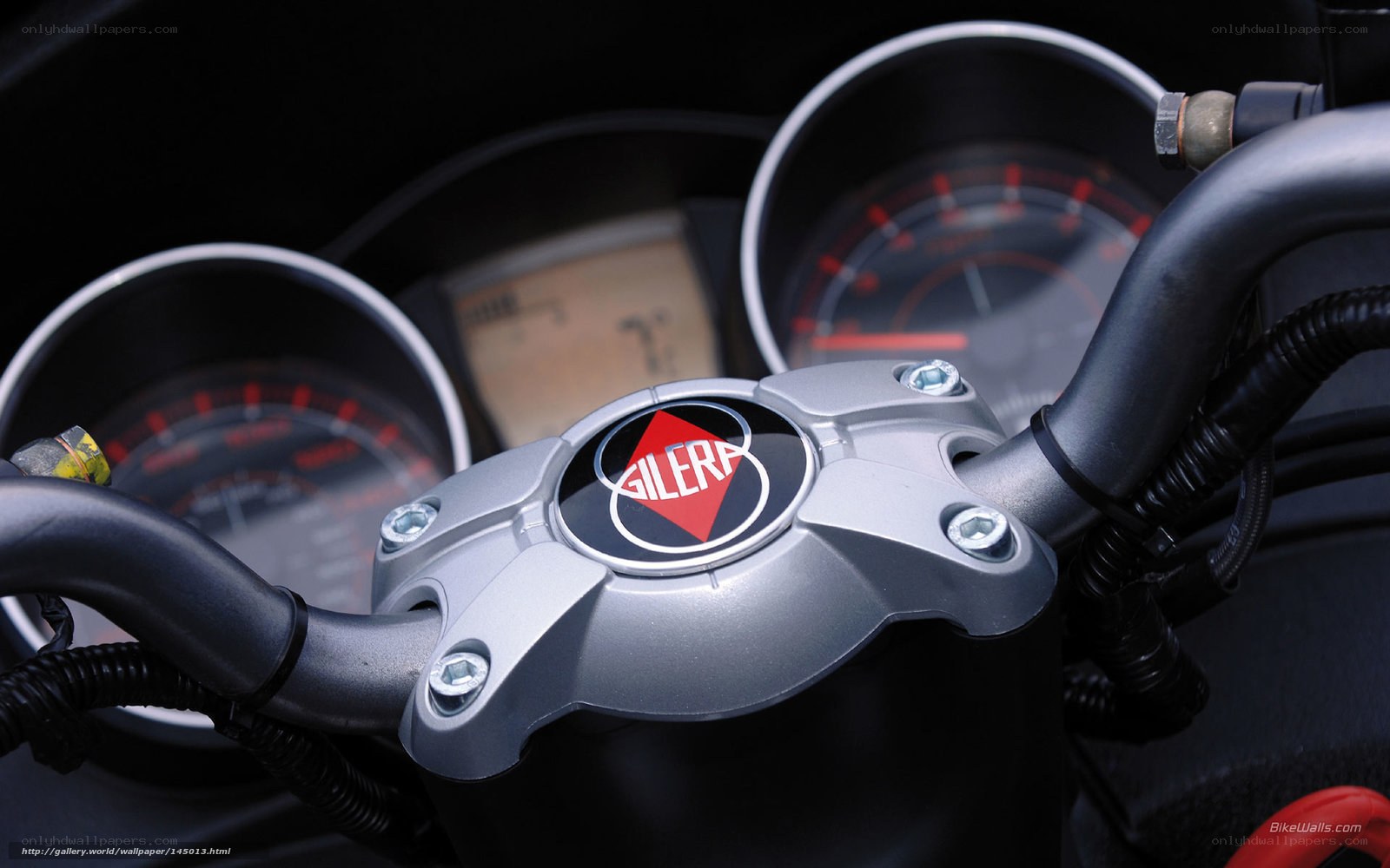 Gilera motorcycle dashboard close-up
