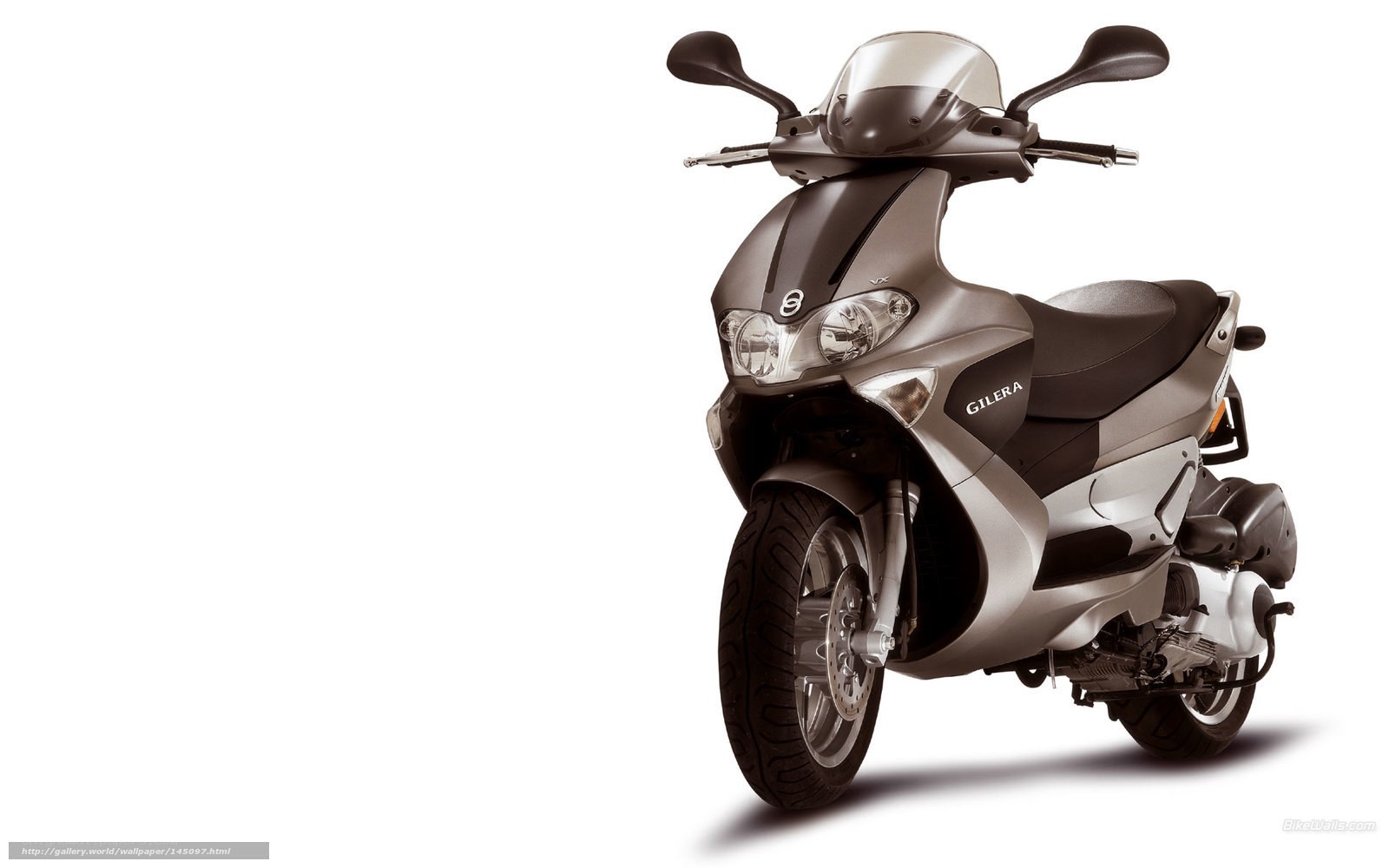 Gilera scooter in silver