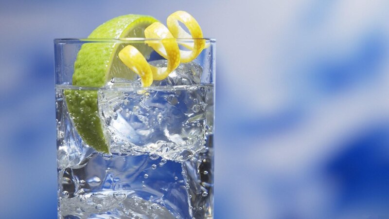 Gin and Tonic Drink — Blue
