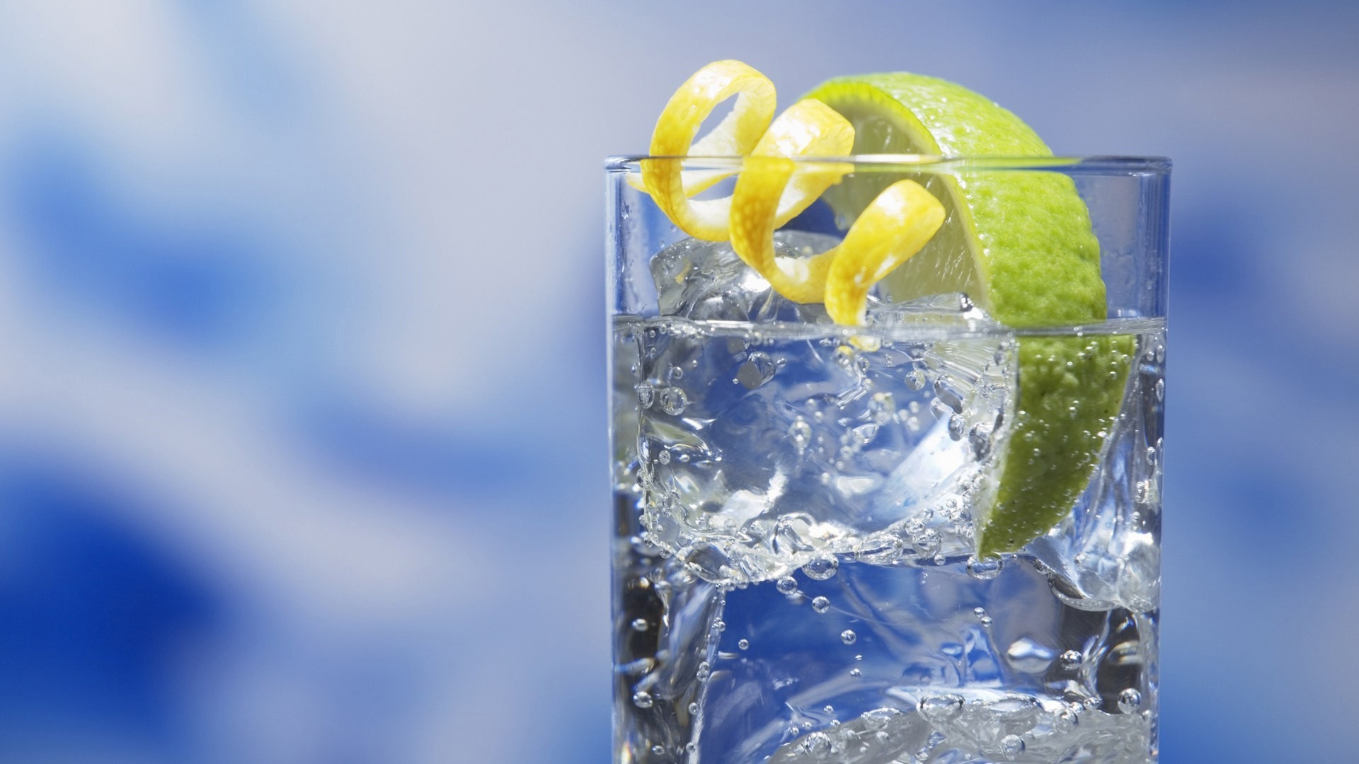 gin and tonic with garnish