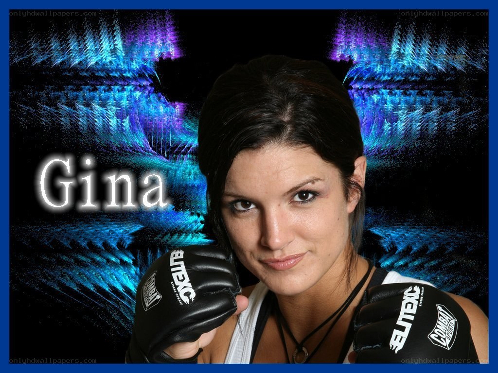 Gina in boxing gloves