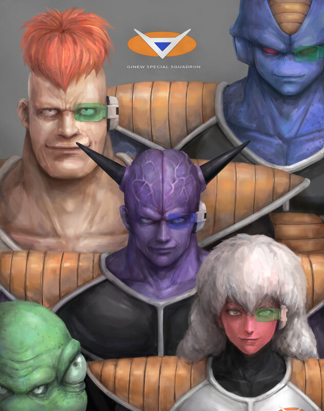 Ginew Special Squadron characters