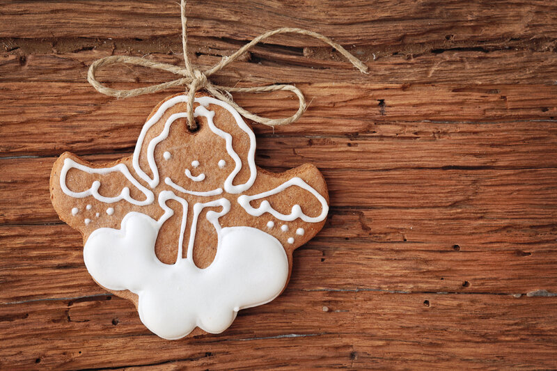 Gingerbread Angel Ornament