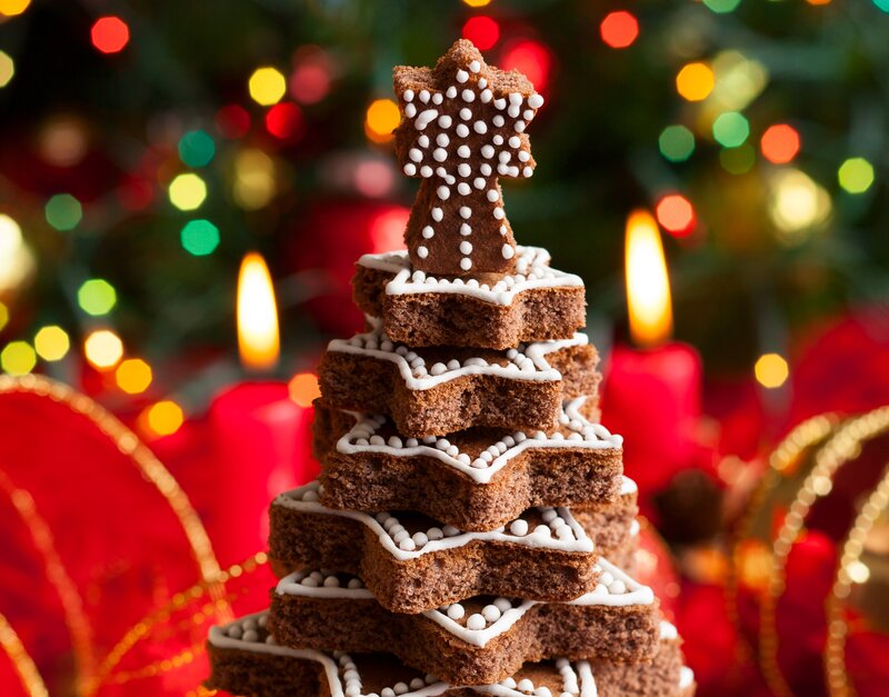 Gingerbread Christmas Tree — Brown