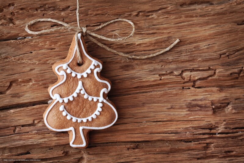 gingerbread Christmas tree ornament