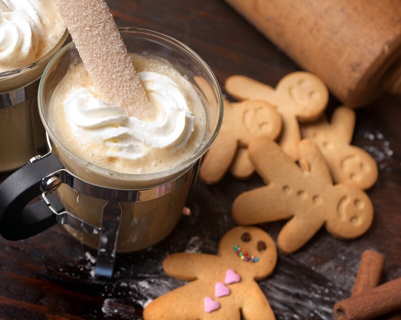 Gingerbread Cookies and Coffee — Brown