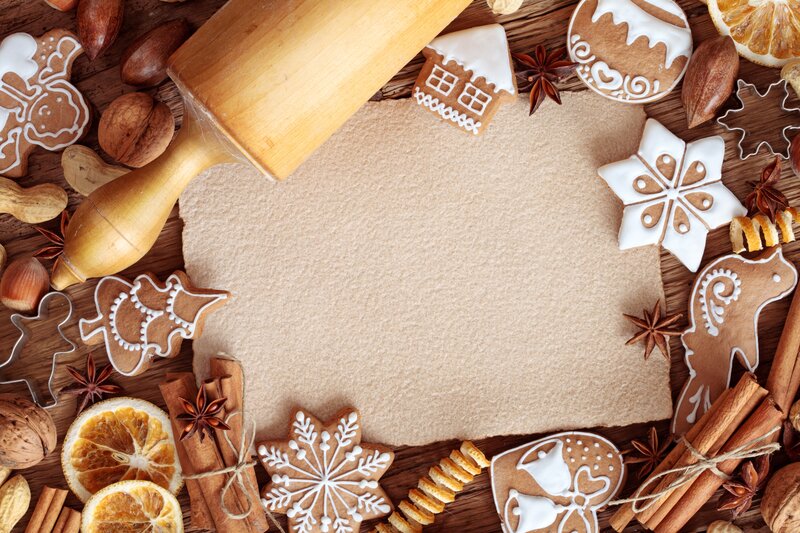 Gingerbread Cookies and Spices — Brown, Cozy