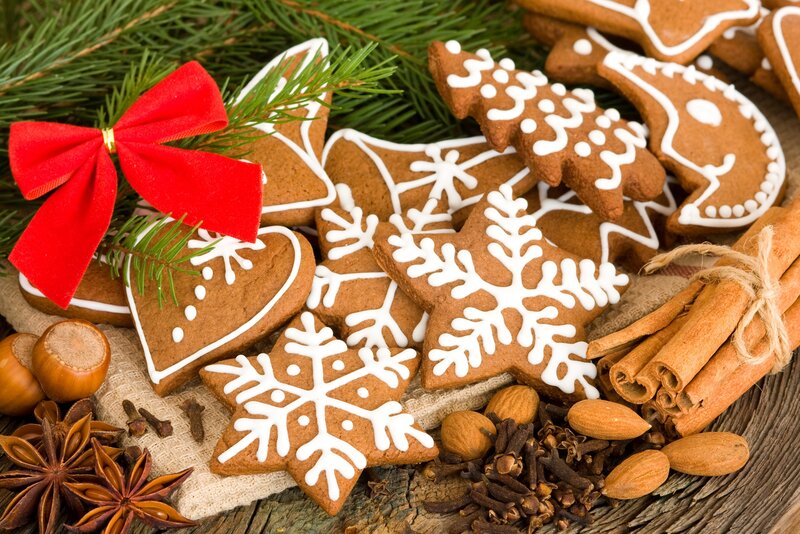 Gingerbread Cookies and Spices — Brown, Festive