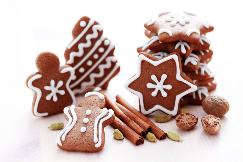 Gingerbread Cookies and Spices — Brown, Festive, Winter, Photograph