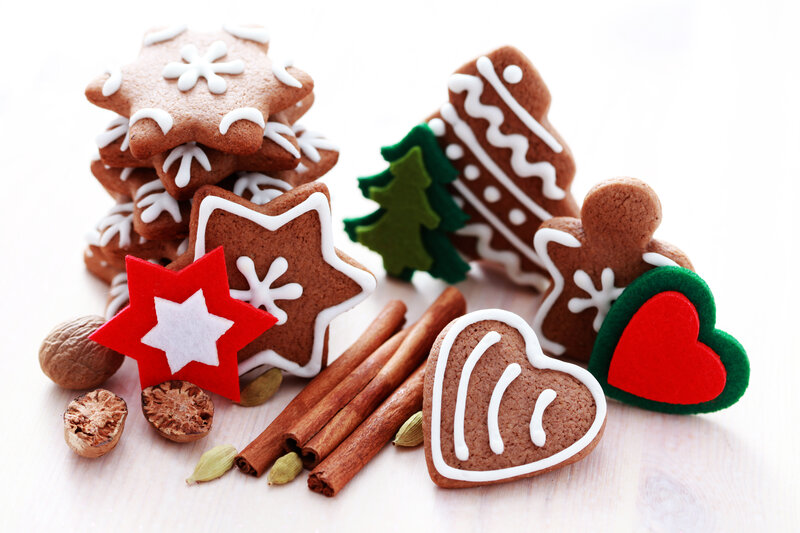 Gingerbread Cookies and Spices — Brown, Festive, Winter