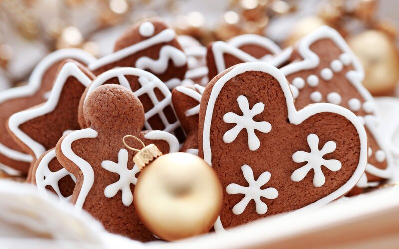 Gingerbread Cookies — Brown, Festive, Winter, Photograph