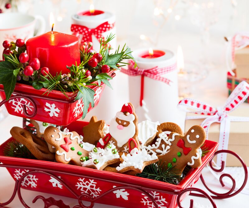 Gingerbread Cookies in Sleigh