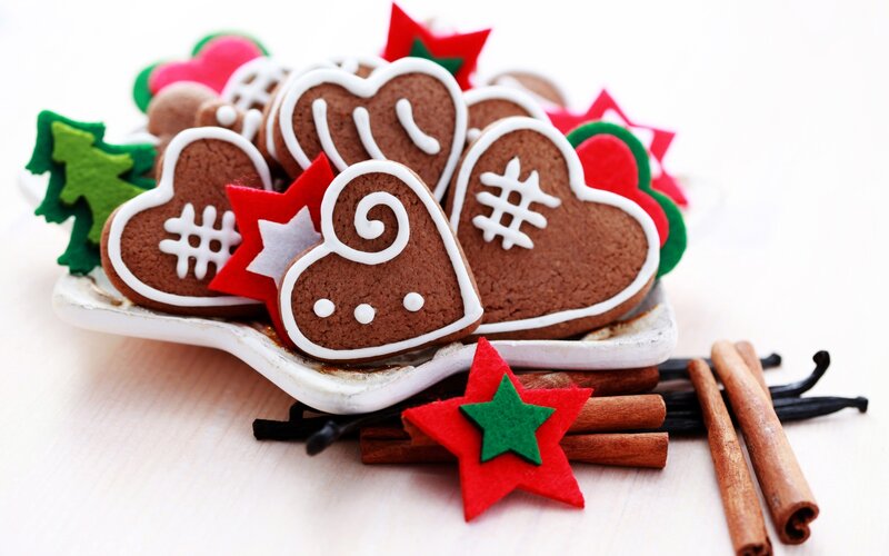 Gingerbread Cookies on Dish