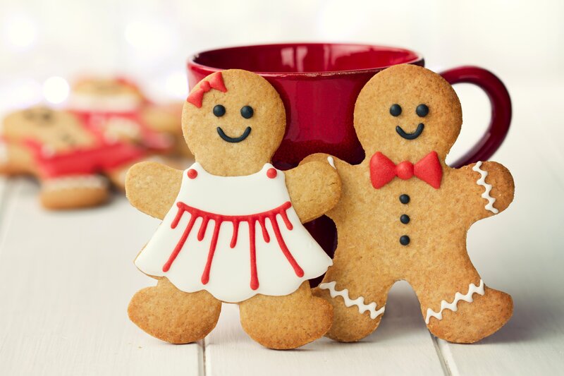 Gingerbread Couple Cookies — Brown