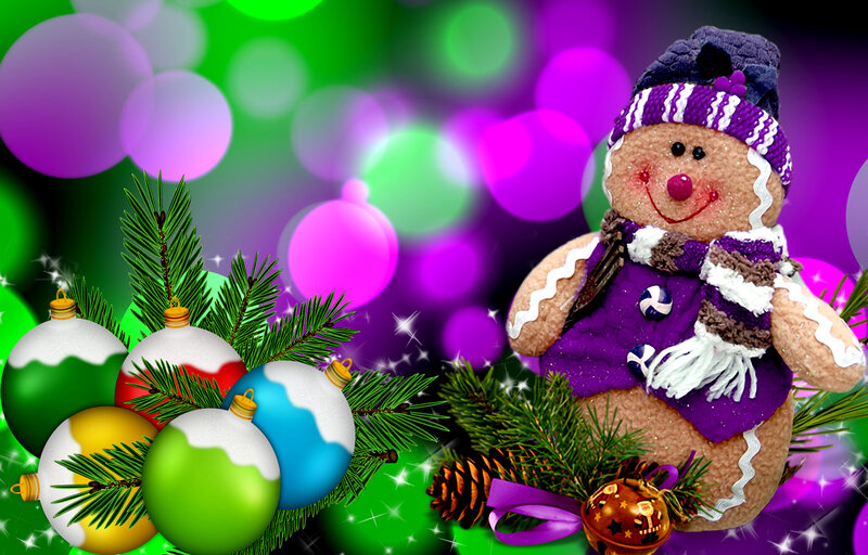 Gingerbread Figure with Ornaments