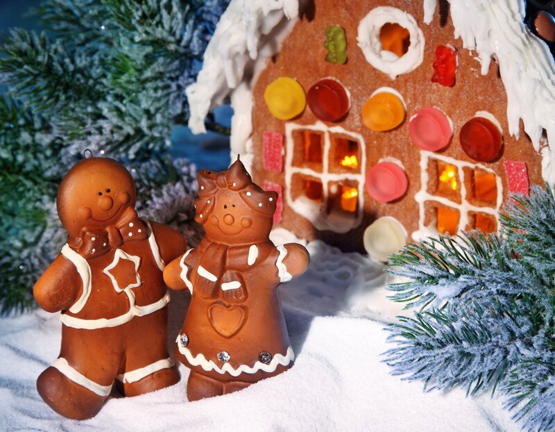 Gingerbread Figures and House
