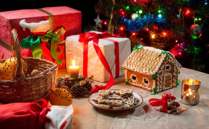 Gingerbread House and Gifts