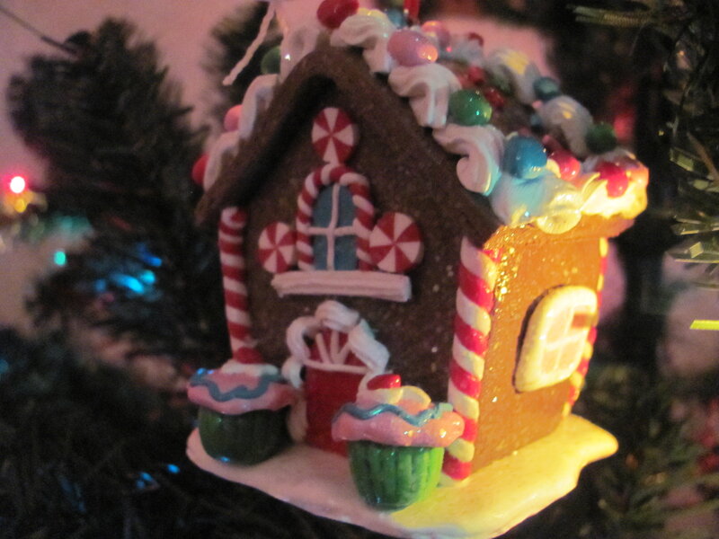 Gingerbread House Ornament — Brown