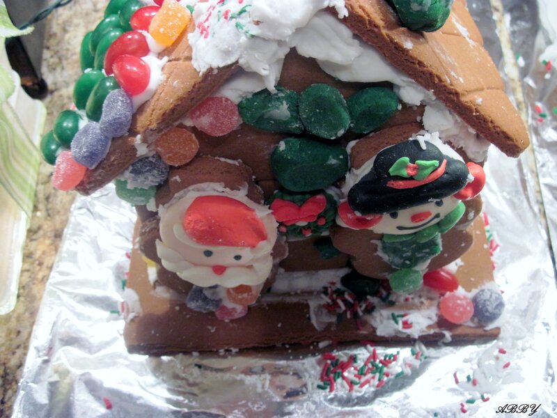 Gingerbread House with Candy — Brown, Festive