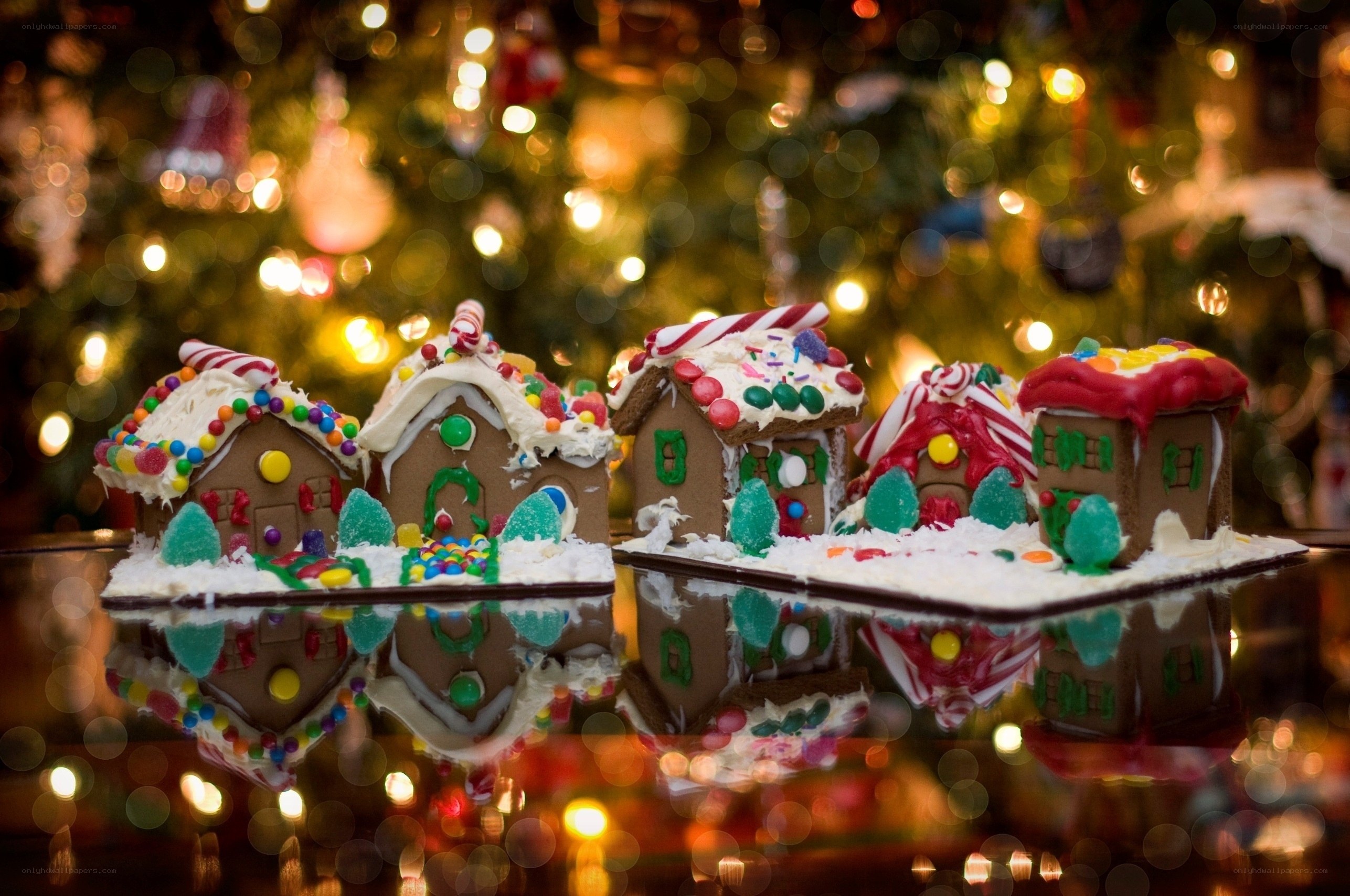 Gingerbread houses on display
