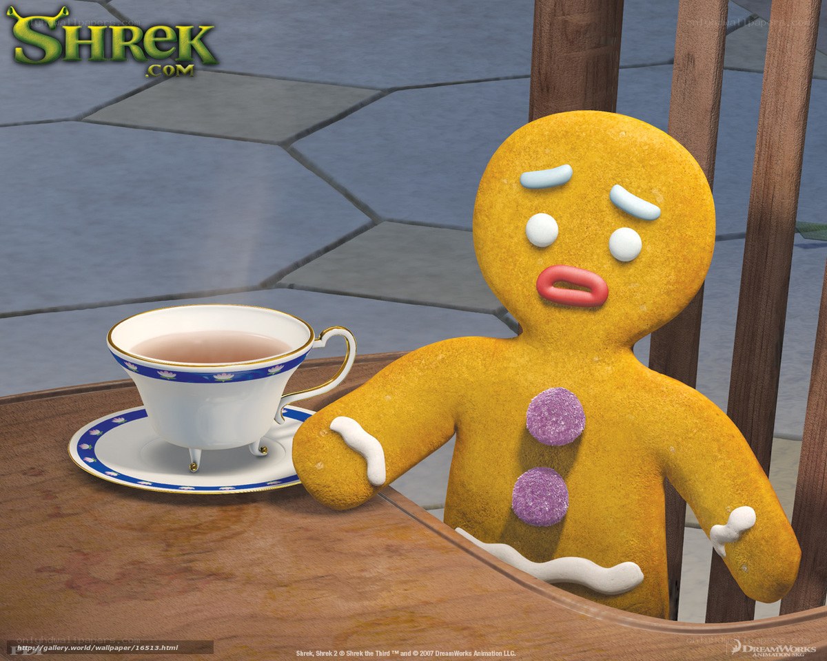 Gingerbread man at tea time