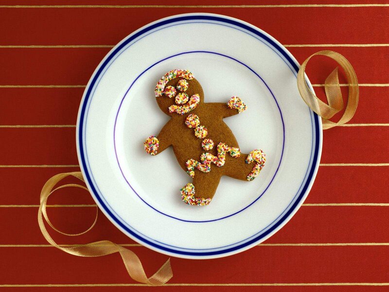 Gingerbread Man Cookie — Red