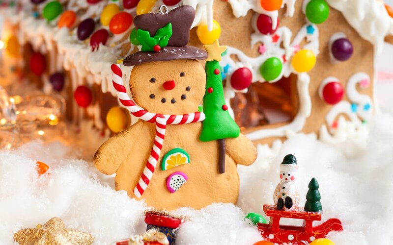 Gingerbread Man Figure — Brown