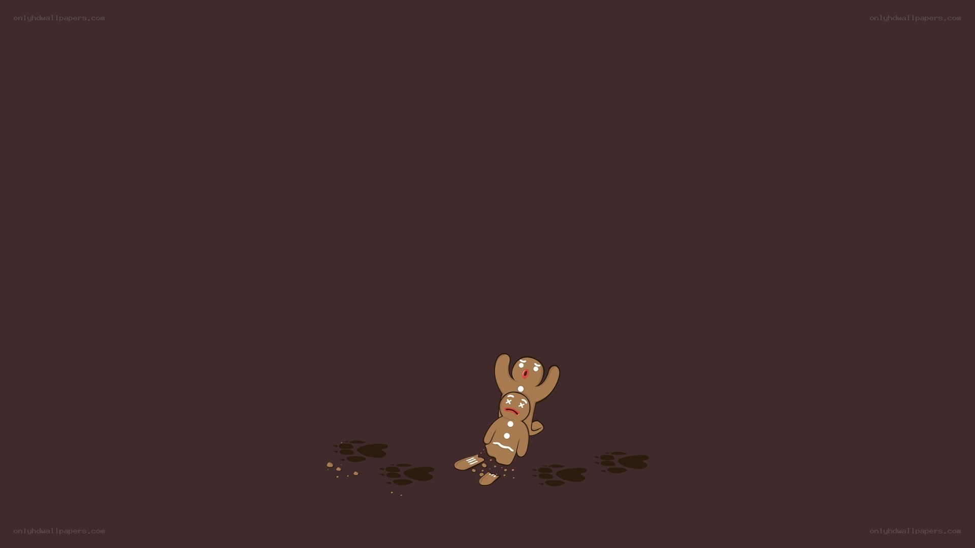Gingerbread man in distress