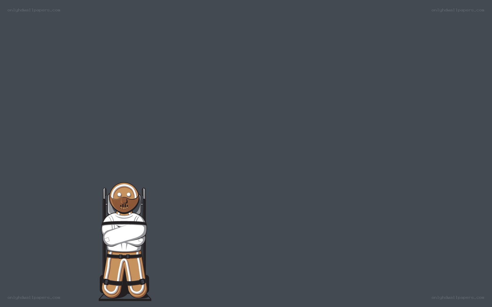 Gingerbread man in restraint